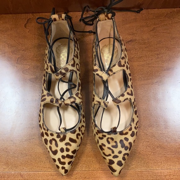 Leopard lace up flat - Picture 3 of 7